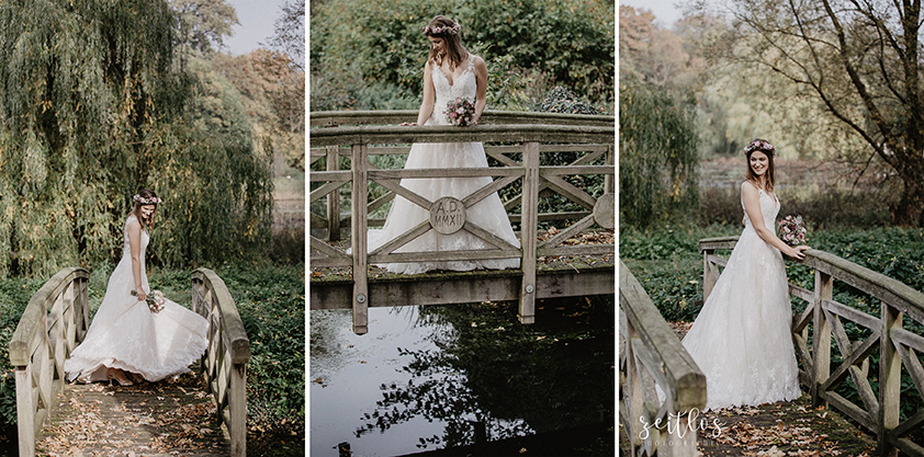 Hochzeit auf Gut Helmstorf Auf der Brücke